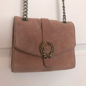 Zara dusty pink suede purse!